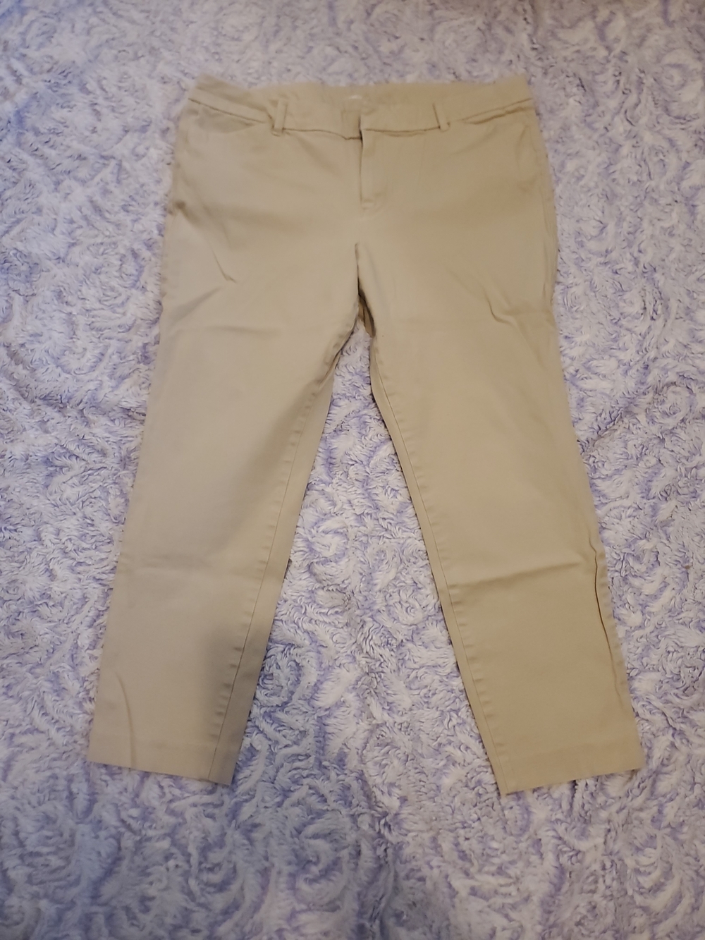 Old Navy Khaki Cropped Dress Pants